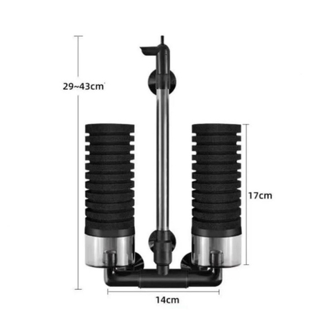 Lọc Vi Sinh YU Có Khoang Chứa Vật Liệu Lọc Cho Bể Cá