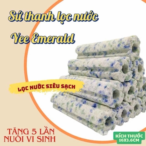 Sứ Thanh Lục Bảo Emerald Yee - Vật Liệu Lọc Đa Năng Dùng Cho Hồ Cá