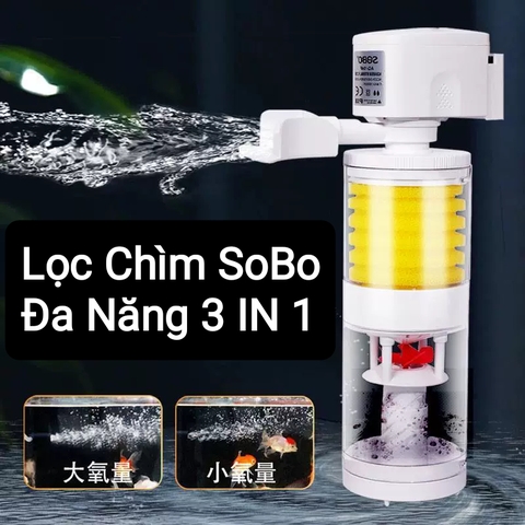 Máy Lọc Chìm SOBO AQ101F AQ102F AQ103F AQ104F - Bơm Lọc Nước Cho Hồ Cá