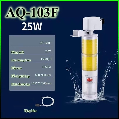 Máy Lọc Chìm SOBO AQ101F AQ102F AQ103F AQ104F - Bơm Lọc Nước Cho Hồ Cá