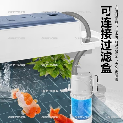 Lọc Chìm Tích Hợp Bơm Đa Năng Jeneca IPF-010 IPF-020 5 in 1 - Lọc Chìm Siêu Êm Lọc Dàn Mưa Cho Hồ Cá