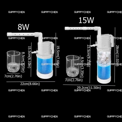 Lọc Chìm Tích Hợp Bơm Đa Năng Jeneca IPF-010 IPF-020 5 in 1 - Lọc Chìm Siêu Êm Lọc Dàn Mưa Cho Hồ Cá