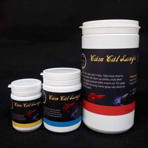 Cám Cát Long's FAT - Thức Ăn Siêu Đạm Giúp Cá Tăng Size Kích Màu Sau 10 Ngày