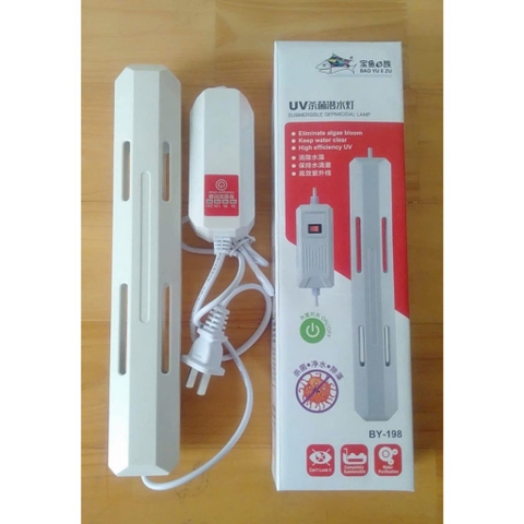 Đèn UV Diệt Tảo Baoyu Có Điều Khiển Hẹn Giờ BY-198T Dùng Cho Hồ Cá Thủy Sinh