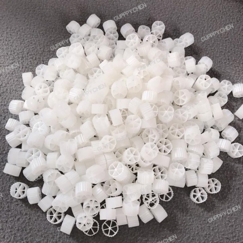 (TẶNG TÚI VLL) Vật liệu lọc cao cấp hạt Kanet ( Kaldnes ) Dùng cho hồ cá hồ thủy sinh