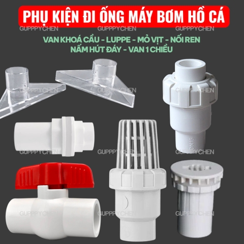 Phụ Kiện Ống Nước PVC Hồ Cá - Van Khoá - 1 Chiều - LUPPE - MỎ VỊT OUT - Nấm Xã - Cho Hồ Cá Thủy Sinh
