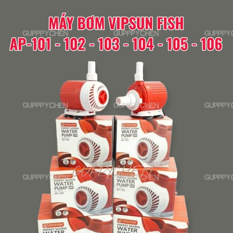 Máy Bơm Vípun Fish AP-101/102/103/104/105/106 Tiết Kiệm Điện Siêu Êm Dùng Cho Hồ Cá
