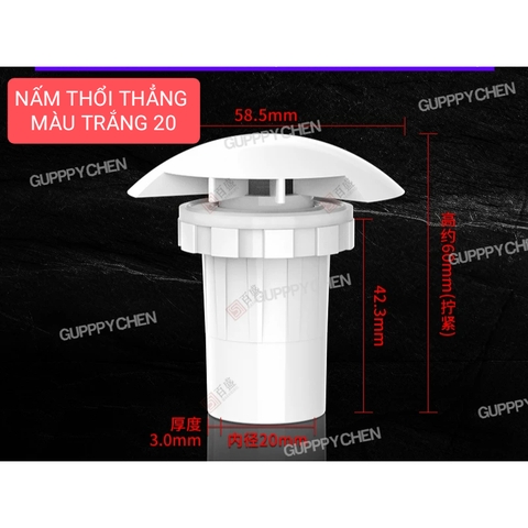 Phụ Kiện Ống Nước PVC Hồ Cá - Van Khoá - 1 Chiều - LUPPE - MỎ VỊT OUT - Nấm Xã - Cho Hồ Cá Thủy Sinh