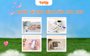 4 Bước Vệ Sinh Bình Sữa Cho Con Đúng Cách, Sạch Khuẩn Tuyệt Đối