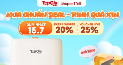 SIÊU SALE 15/07 TẠI TOPGIAKIDS – MUA CHUẨN DEAL, RINH QUÀ XỊN