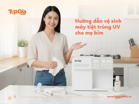 Hướng dẫn vệ sinh máy tiệt trùng UV cho mẹ bỉm chi tiết