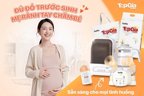 Sẵm đủ đồ trước khi sinh, mẹ rảnh tay chăm bé yêu