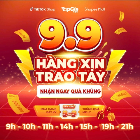 Khung giờ vàng săn deal khủng 9/9, nhận quà xịn nhà Topgiakids