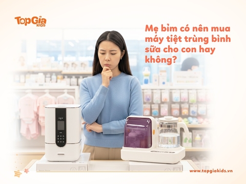 Mẹ bỉm có nên mua máy tiệt trùng bình sữa cho con hay không?