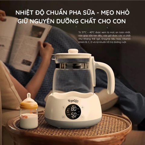 NHIỆT ĐỘ CHUẨN PHA SỮA - MẸO NHỎ GIÚP CON HẤP THU TỐI ĐA DƯỠNG CHẤT