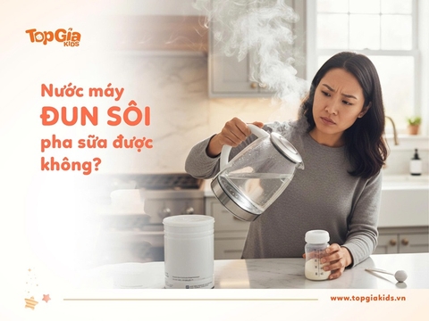 Nước máy đun sôi pha sữa được không? Cách xử lý an toàn cho bé