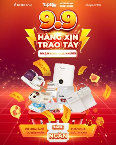 Siêu Sale 9/9 TopGiaKids Hàng Xịn Trao Tay – Nhận Ngay Quà Khủng