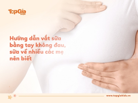 Hướng dẫn vắt sữa bằng tay không đau, sữa về nhiều các mẹ nên biết