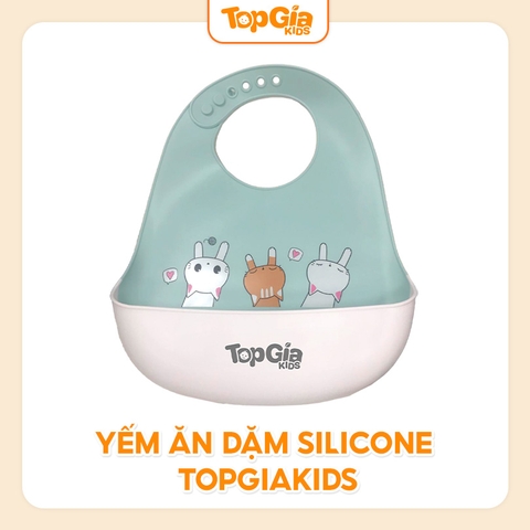 Yếm ăn dặm Silicone TopGiaKids