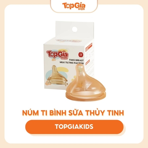 Núm ti bình sữa thủy tinh TopgiaKids