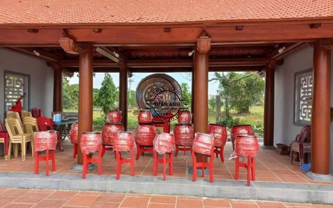 Nên mua trống đình chùa ở đâu chuẩn gỗ mít lõi, đúng âm truyền thống?