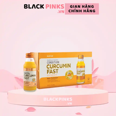 Nước uống tinh chất nghệ Condition Curcumin Fast hỗ trợ giảm viêm loét dạ dày (Hộp 10 chai 100ml)