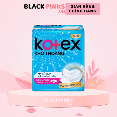 Băng vệ sinh Kotex khô thoáng siêu mỏng cánh 23cm 8 miếng