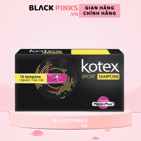 Băng vệ sinh Kotex Sport Tampon loại vừa 16 miếng
