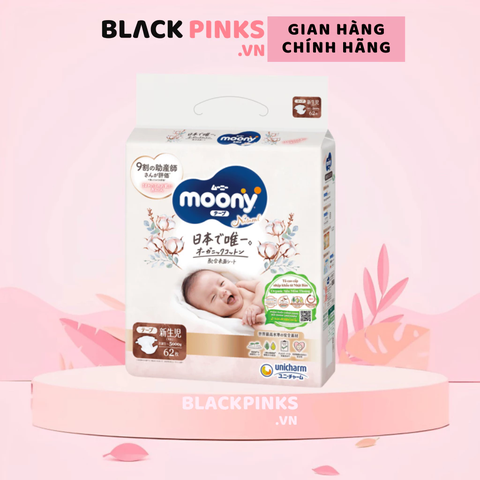 Bỉm/Tã dán, quần Moony Natural nội địa Nhật đủ size cho bé