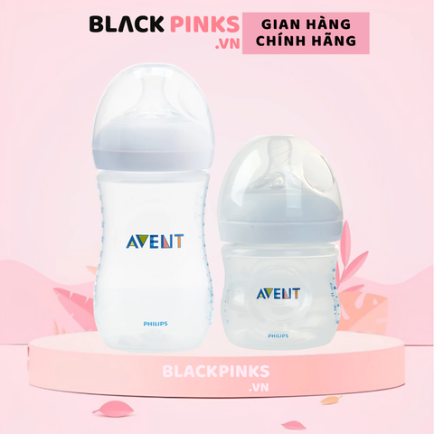 Bình sữa mô phỏng tự nhiên mới hiệu Philips Avent cho trẻ từ 0 - 6 tháng tuổi (125ml/260ml - đơn/đôi)