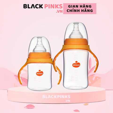 Bình sữa PP Wesser cổ rộng 180ml/ 260ml