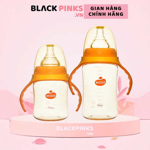 Bình sữa Wesser PPSU cổ rộng 180ml/ 260ml