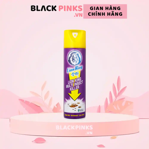 Bình xịt ruồi muỗi côn trùng Lion King chai 600ml