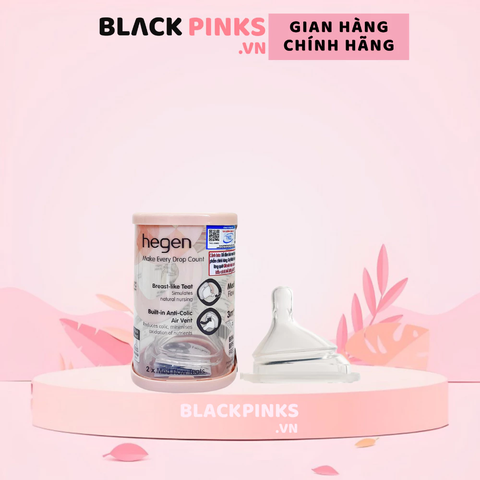 Bộ 2 núm ti Hegen cổ rộng size Extract Flow/S/M/L/Y cut