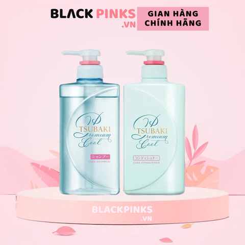 Bộ gội xả Tsubaki sạch dầu mát lạnh (490ml/chai)