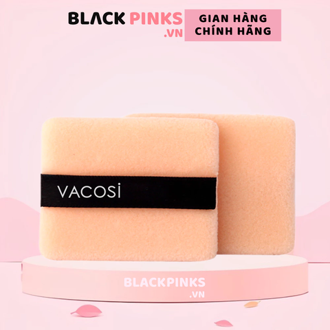 Bông phấn khô Vacosi vuông nhỏ BP02 (bịch 2 cái)