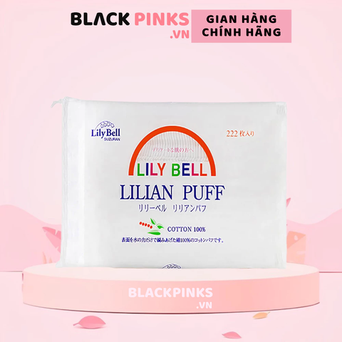 Bông tẩy trang LilyBell Lilian Puff Cotton 222 miếng