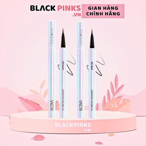 Bút kẻ mắt nước Vacosi 24h không lem - màu đen/màu nâu 0.6g