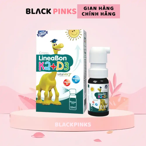 Chai xịt Lineabon D3 + K2 Spray hỗ trợ hệ xương và răng chắc khỏe cho bé chai 10ml