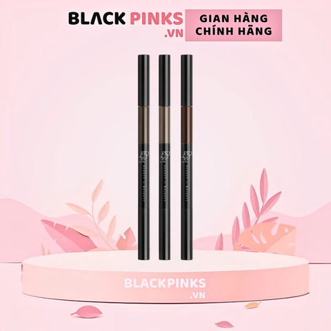 Chì kẻ mày B.O.M 3in1 - #01 nâu xám/#02 nâu đen/#03 nâu socola 0.5g