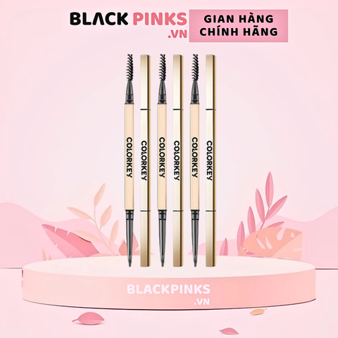 Chì kẻ mày Colorkey lâu trôi, kháng nước - 01 nâu mocha/02 nâu tây/03 đen tro 35g