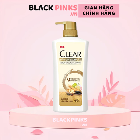 Dầu gội Clear 9 Thảo Dược chăm sóc da đầu yếu 630g