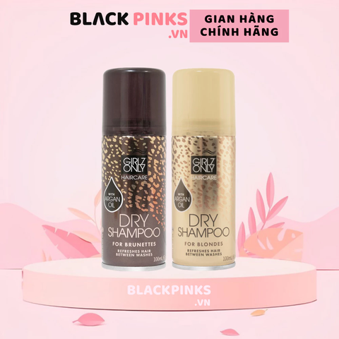 Dầu gội khô GIRLZ ONLY cho tóc nâu, tối màu/tóc nhuộm sáng màu 100ml