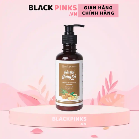 Dầu gội Milaganics chiết xuất Gừng Sả làm sạch gàu 250ml