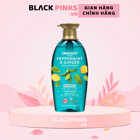 Dầu gội Organist Bạc Hà & Gừng cho da đầu gàu ngứa 500ml