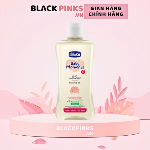 Dầu mát-xa chiết xuất hạt bông Chicco 0M+ 200ml