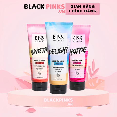 Dưỡng thể chống nắng Malissa Kiss hương nước hoa Hottie/Delight/Sweetie 200g