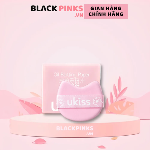 Giấy thấm dầu hoa hồng Ukiss (100 tờ/hộp)