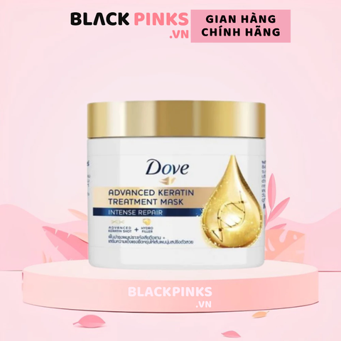 Kem ủ tóc Dove Keratin phục hồi hư tổn cao cấp 180ml