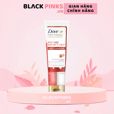 Kem xả Dove serum 2in1 tóc phồng dày & ngăn lão hóa 230ml